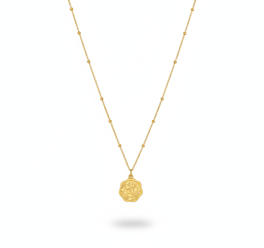Golden Relic Medallion Necklace