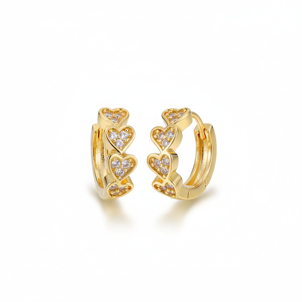 Marquise Pearl & Crystal Hoop Earrings