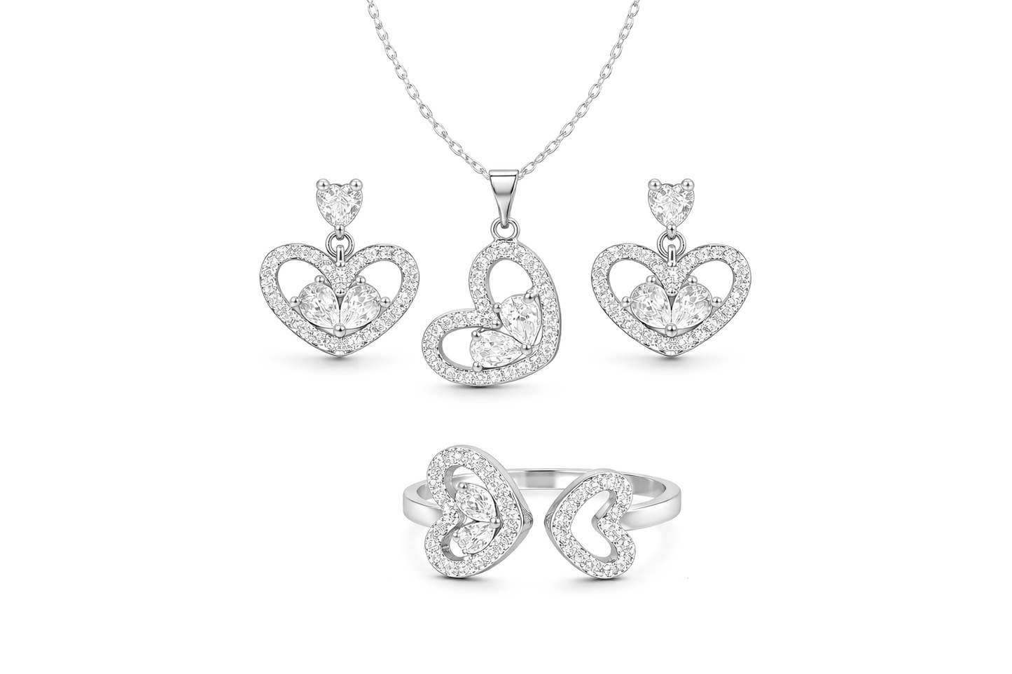 Heart Bloom Jewelry Set