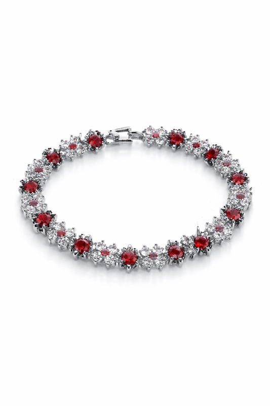 Ruby Radiance Tennis Bracelet