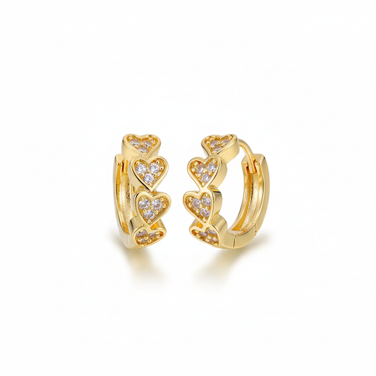 Marquise Pearl & Crystal Hoop Earrings