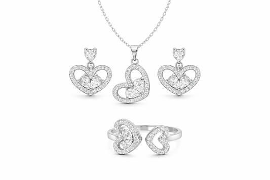Heart Bloom Jewelry Set